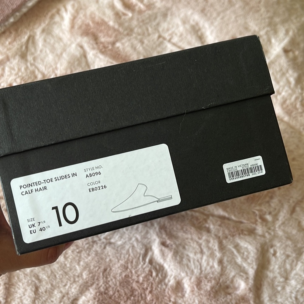 J.Crew Pointed-Toe Slides in Calf Hair - Picture 4 of 6